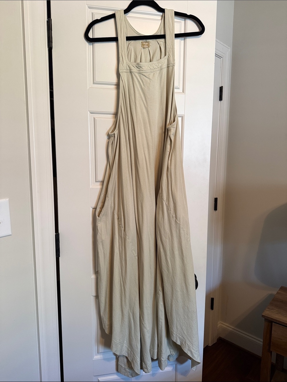Free People Cream Maxi Dress with Pockets
